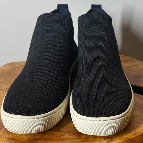 Rothy's Black Chelsea High Top Sneaker Boots Pull On Comfort Women Sz. W7.5 - Picture 2 of 13